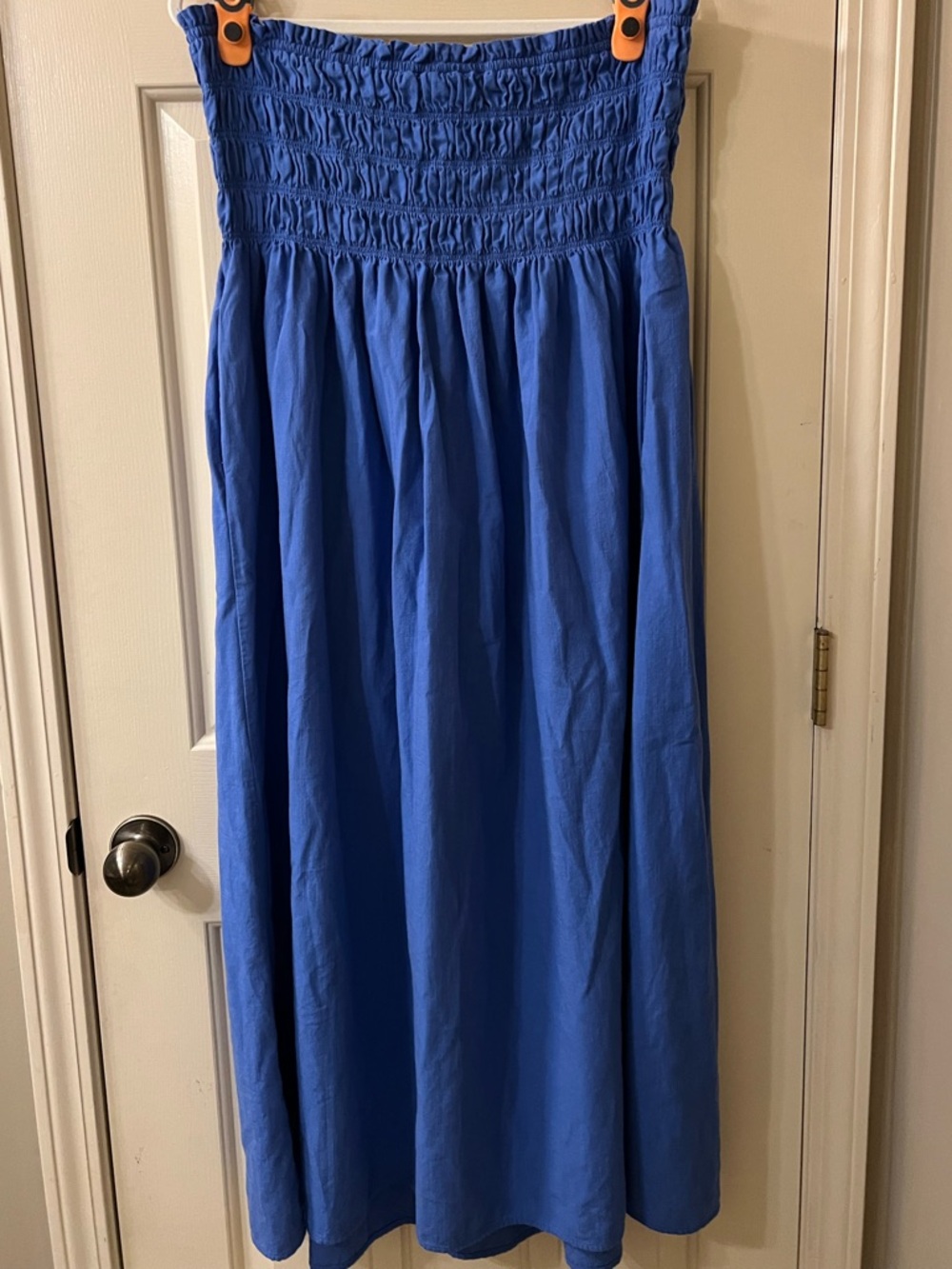 Blue Strapless Dress - Picture 3 of 3